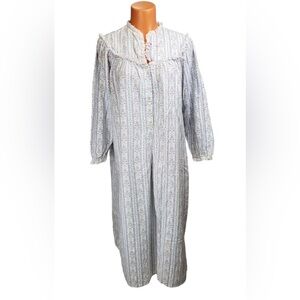 Vintage Lanz of Salzburg Floral Nightgown | Cottagecore Prairie | M